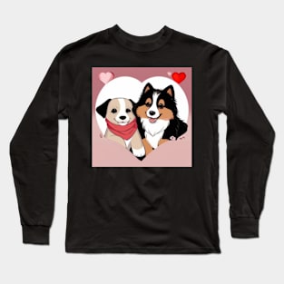 little couple of puppies: Pawsome Pups & puppy-tastic Decor Long Sleeve T-Shirt